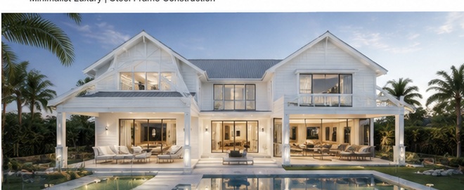 Hamptons style villa concept