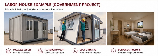 Government labour housing project example